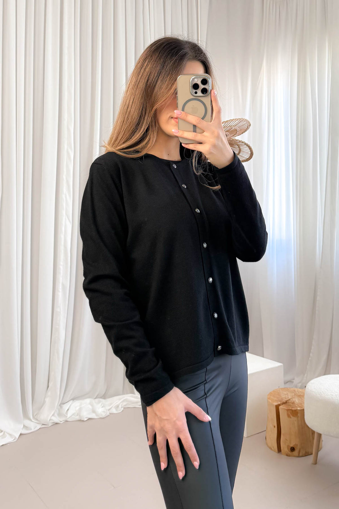 MPL Women's Buttoned Loose Cardigan 5705 - Tomelloso