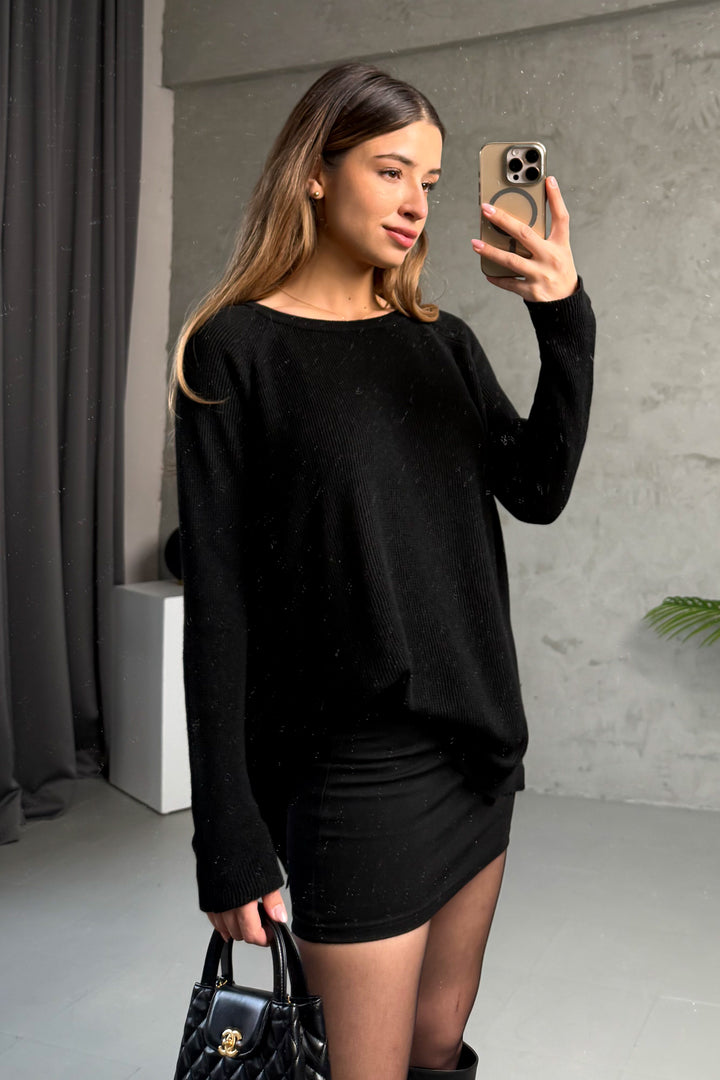 MPL Woman Raglan Sleeve Loose Sweater 5791 - Clarksville