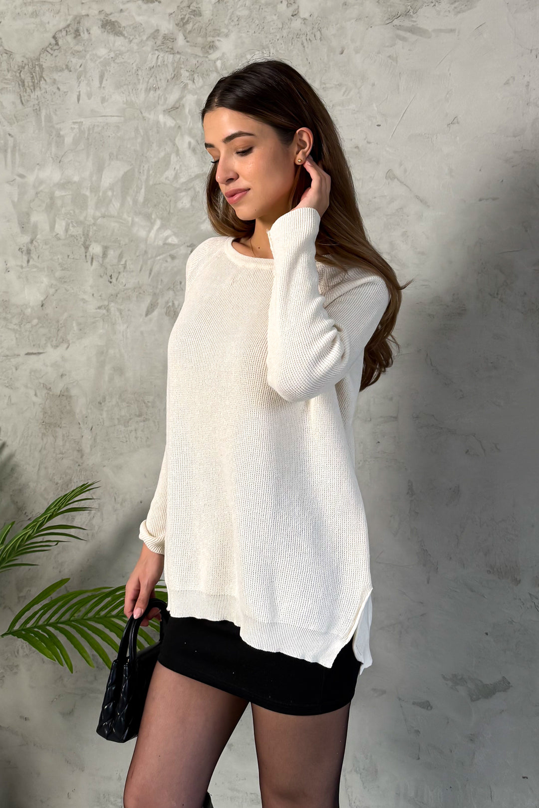 MPL Woman Raglan Sleeve Loose Sweater 5791 - Seixal