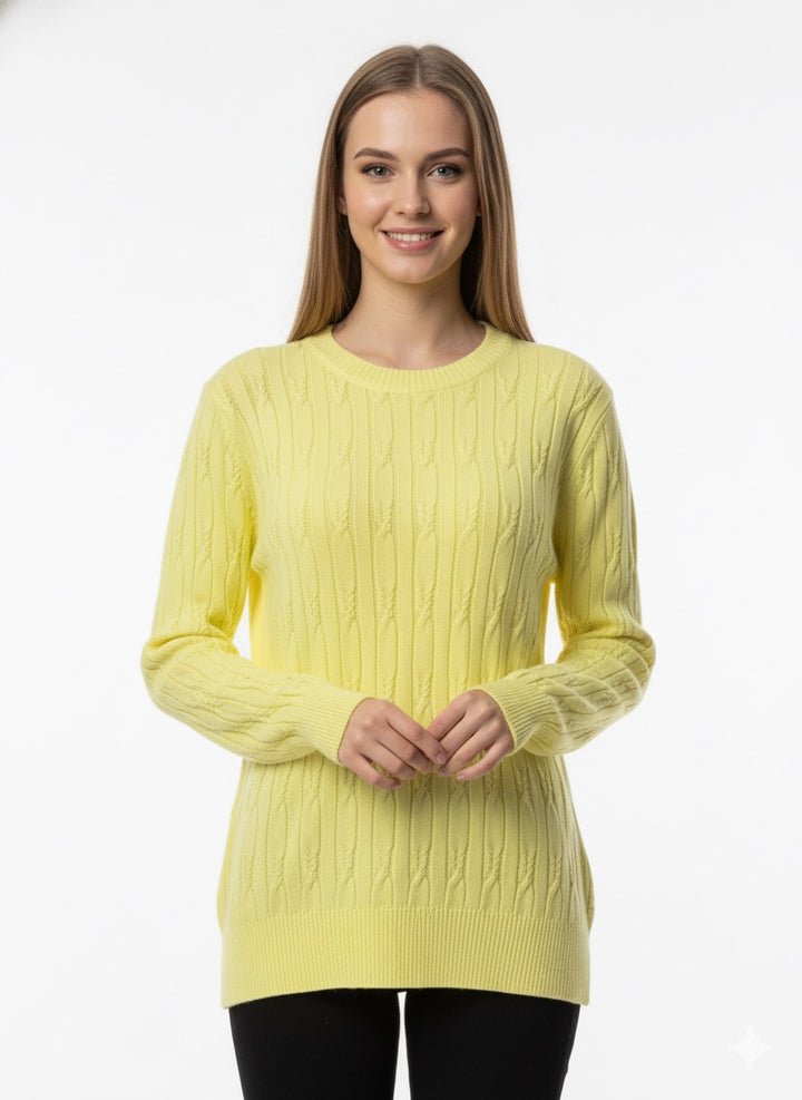 MPL Kadın Saç Örgü Desenli Triko Kazak 5354 - Wollongong