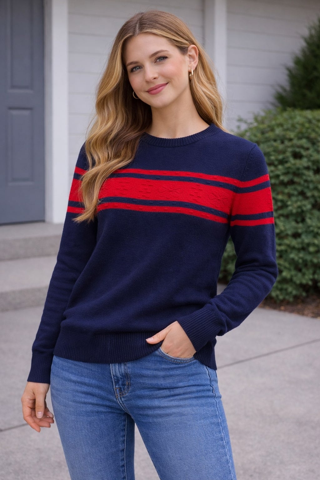 MPL Woman Front Striped Sweater 5825 - Lingen