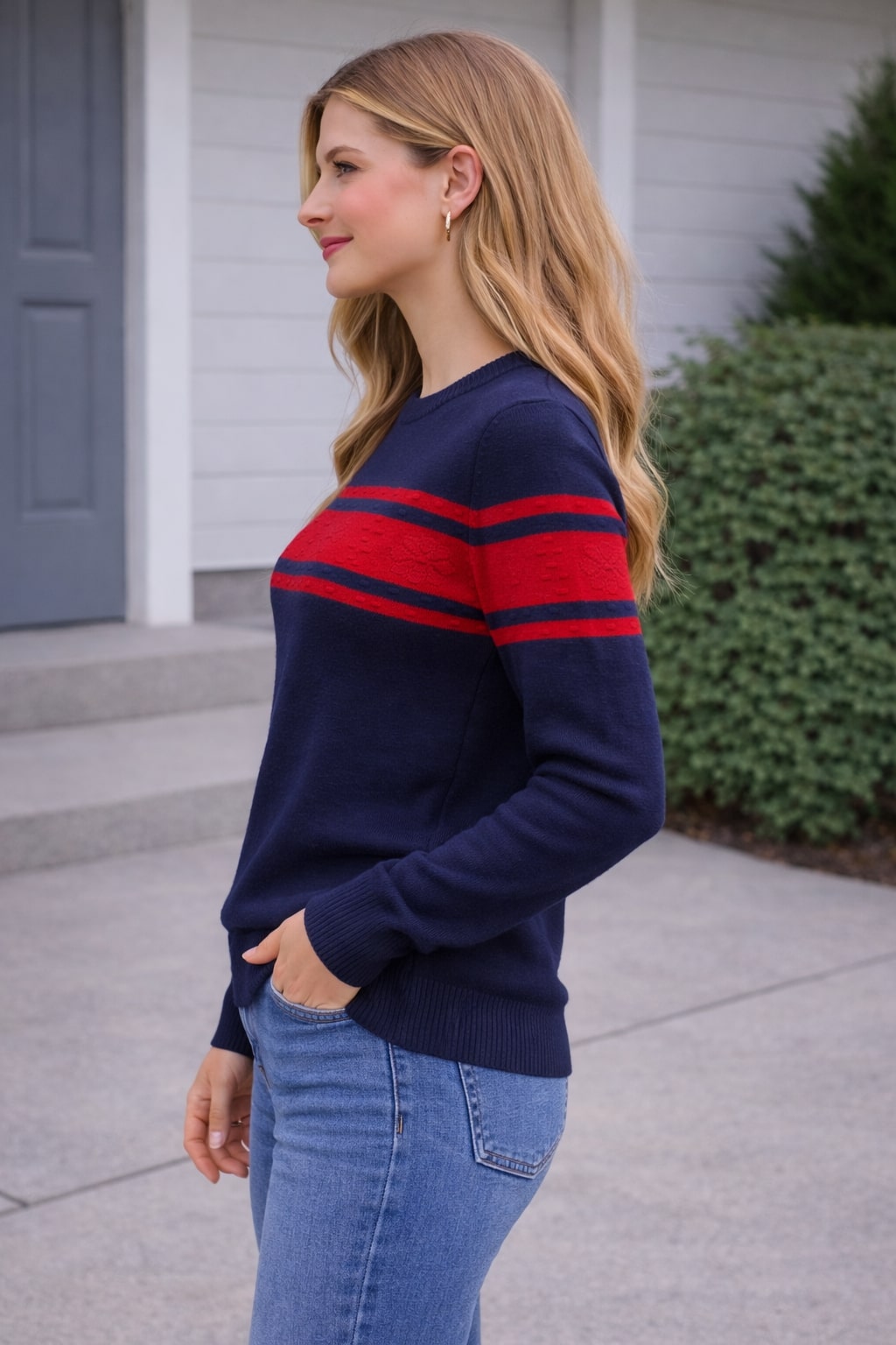 MPL Woman Front Striped Sweater 5825 - Lingen