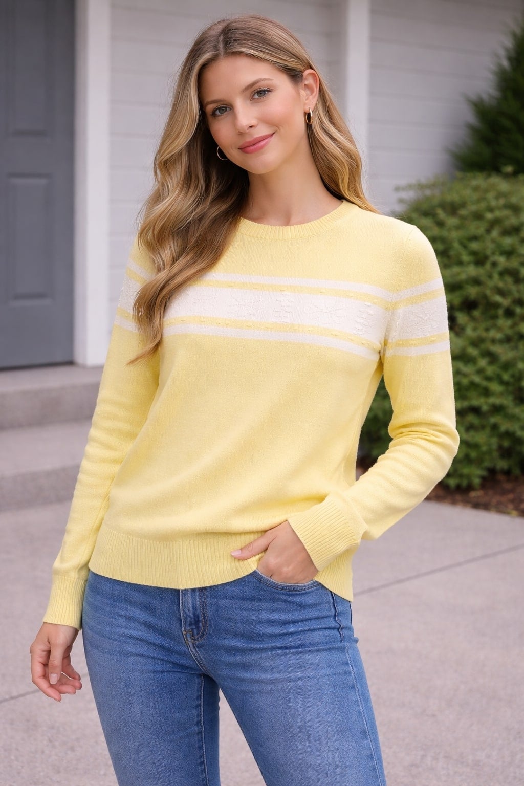 MPL Woman Front Striped Sweater 5825 - Saguenay