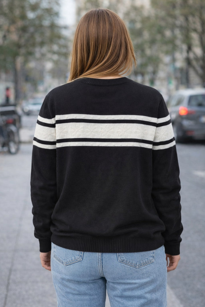 MPL Woman Front Striped Sweater 5825 - Saint-Chamond