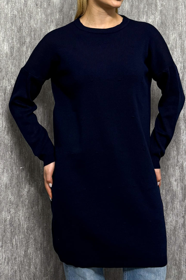 MPL Woman Pom Pom Patterned Long Knit Tunic 5820 - Plant City