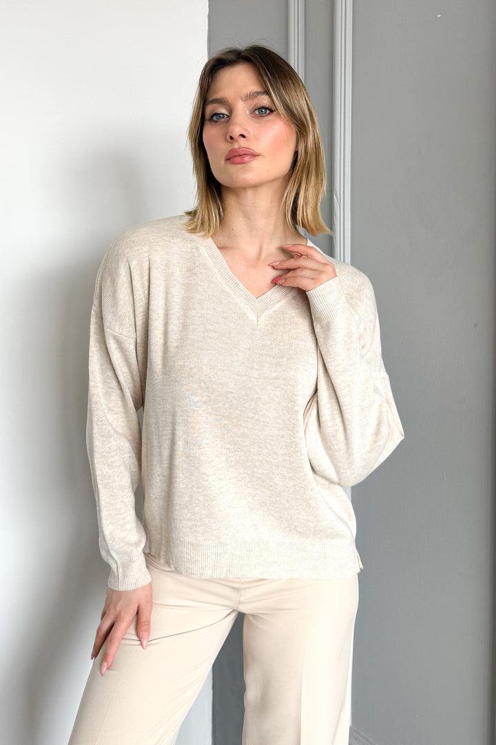 MPL Women's V-neck Sweater 15387 - Rincón de Romos