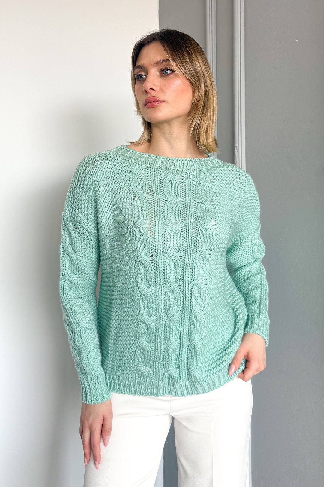 MPL Woman Thick Knit Sweater 3542 - Tecate