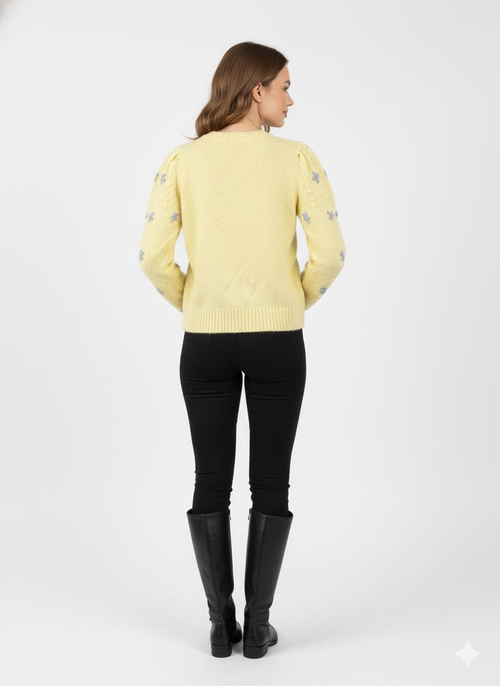 MPL Kadın Kol Çiçek Nakışlı Kazak 7252 - Mission Bend