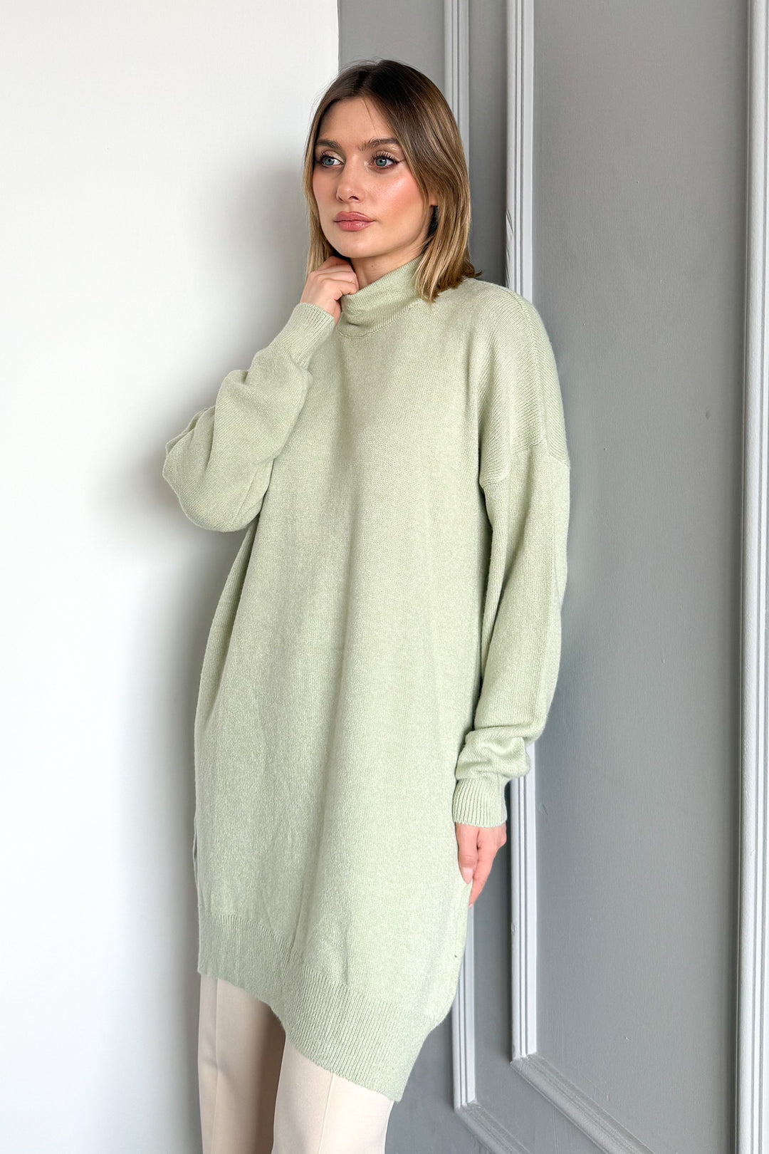 MPL Woman Fisherman Collar Knit Tunic 7271 - Trani