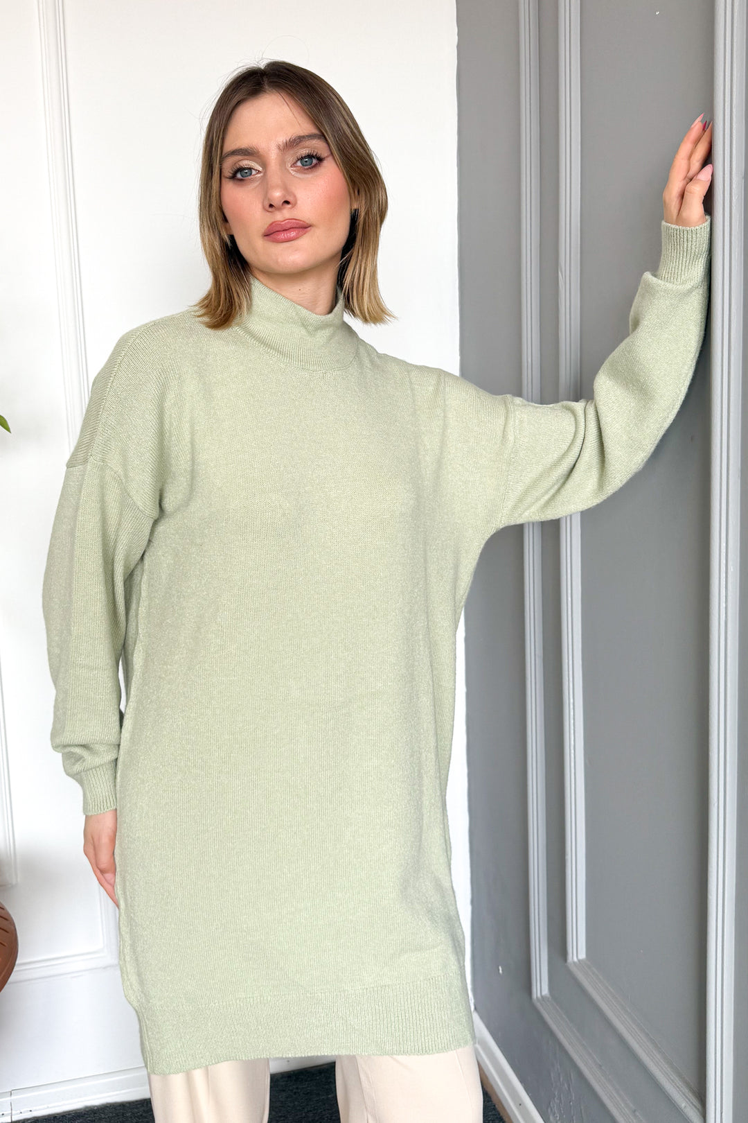 MPL Woman Fisherman Collar Knit Tunic 7271 - Trani
