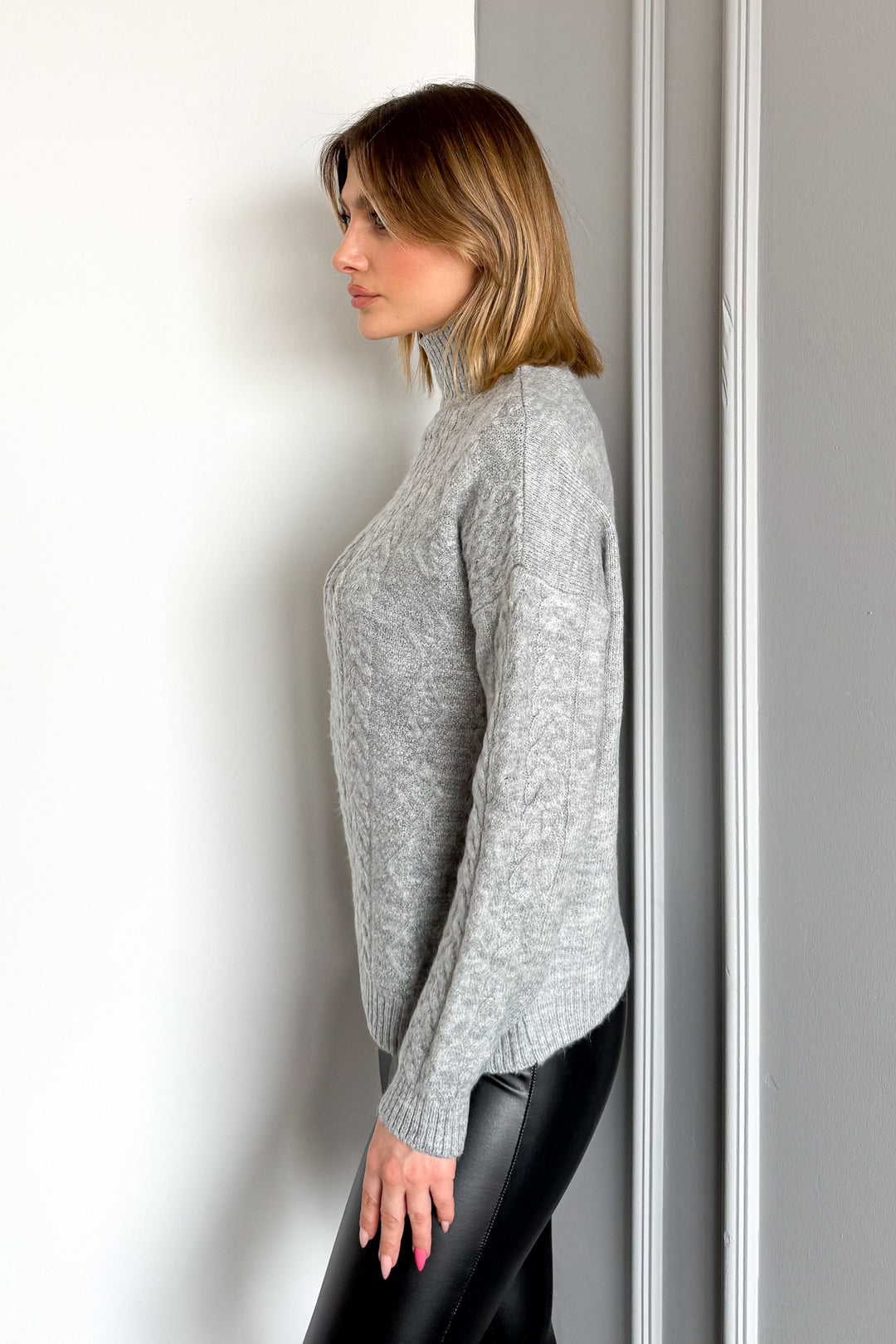 MPL Woman Half Fisherman Sweater 7332 - Níkaia
