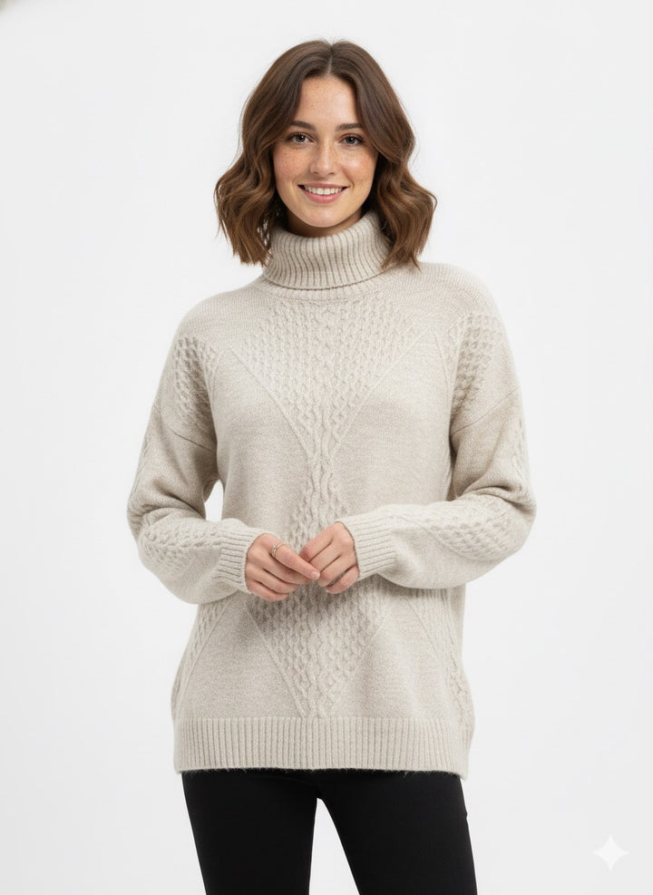 MPL Woman Fisherman Turtleneck Sweater 7344 - San Baudilio de Llobregat