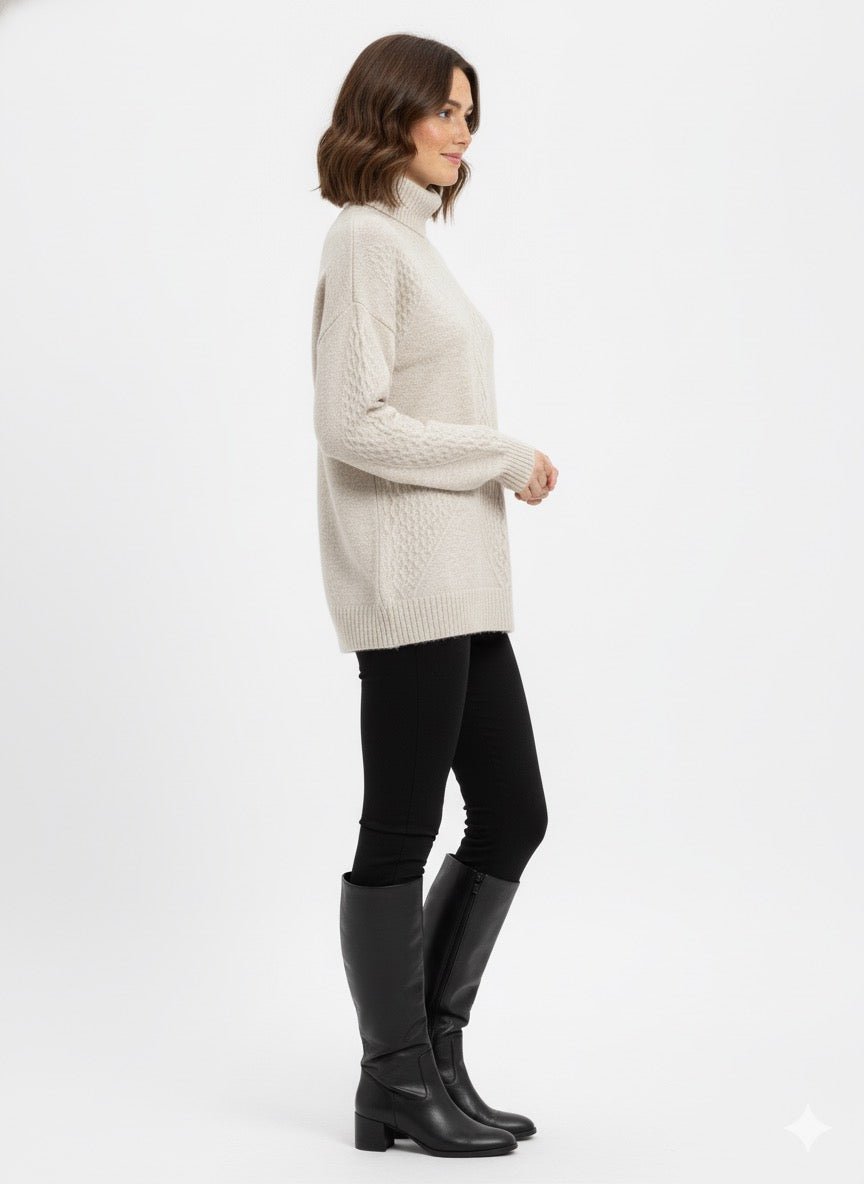 MPL Woman Fisherman Turtleneck Sweater 7344 - San Baudilio de Llobregat