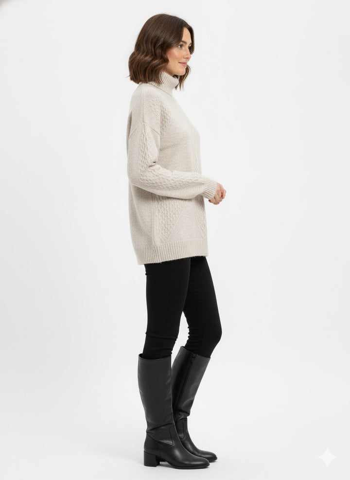 MPL Woman Fisherman Turtleneck Sweater 7344 - San Baudilio de Llobregat