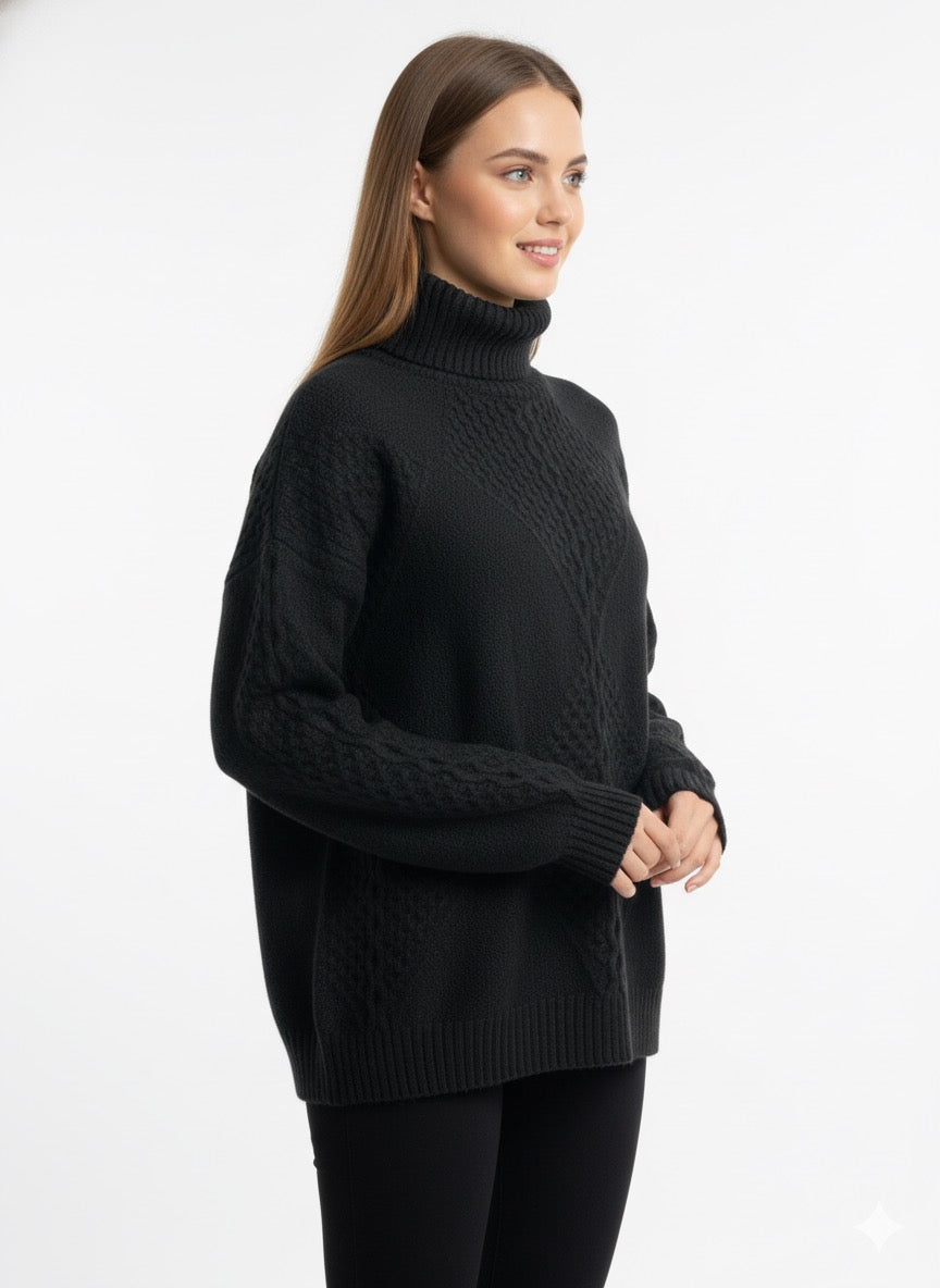 MPL Kadın Balıkçı Yaka Kazak 7344 - La Porte