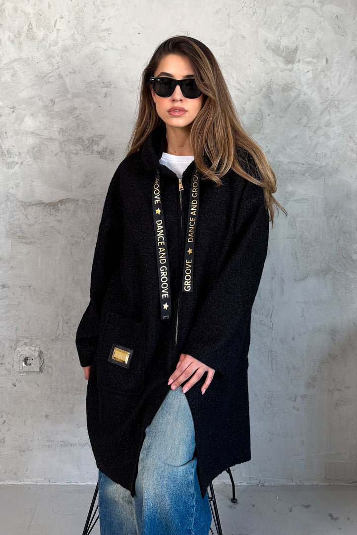 MPL Women's Bouclé Zippered Coat 39113 - Yuba City