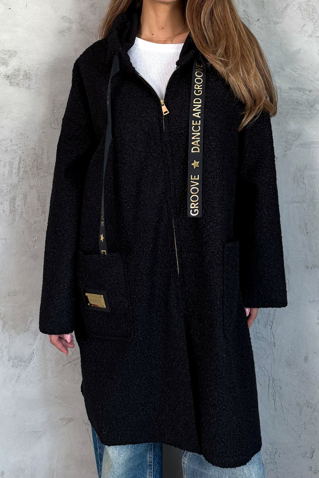 MPL Women's Bouclé Zippered Coat 39113 - Yuba City