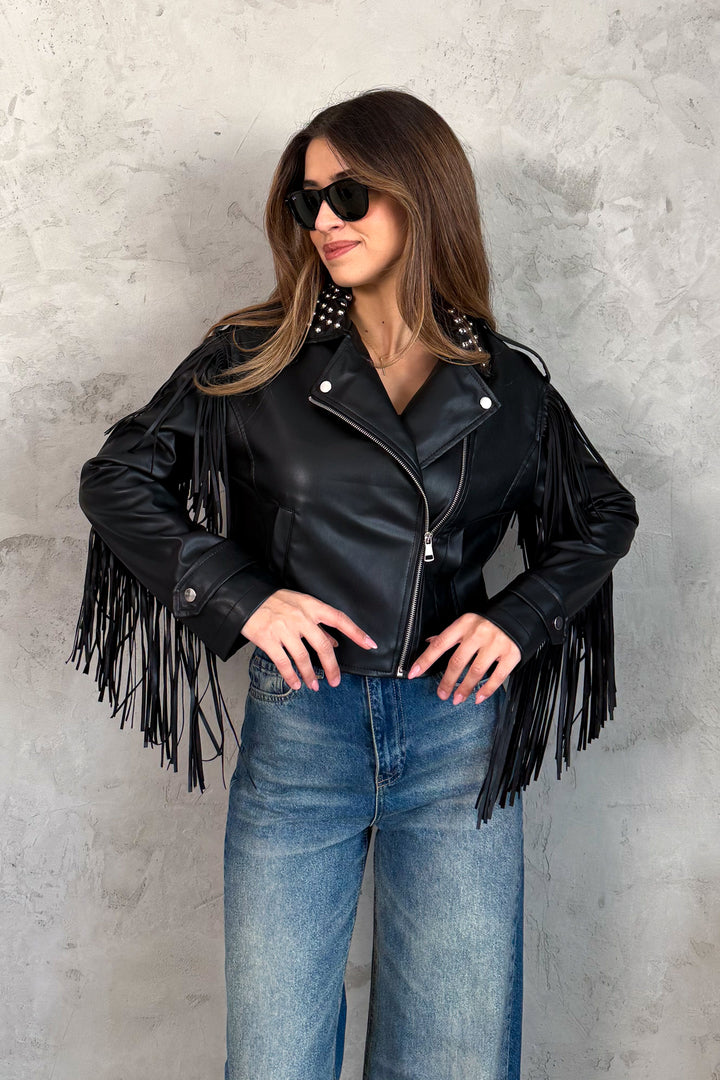 MPL Kadın Yaka Zımbalı Deri Mont 99069 - Reston