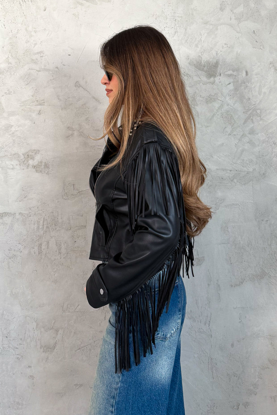 MPL Kadın Yaka Zımbalı Deri Mont 99069 - Reston