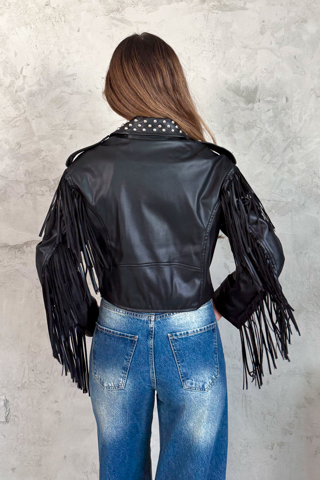 MPL Kadın Yaka Zımbalı Deri Mont 99069 - Reston