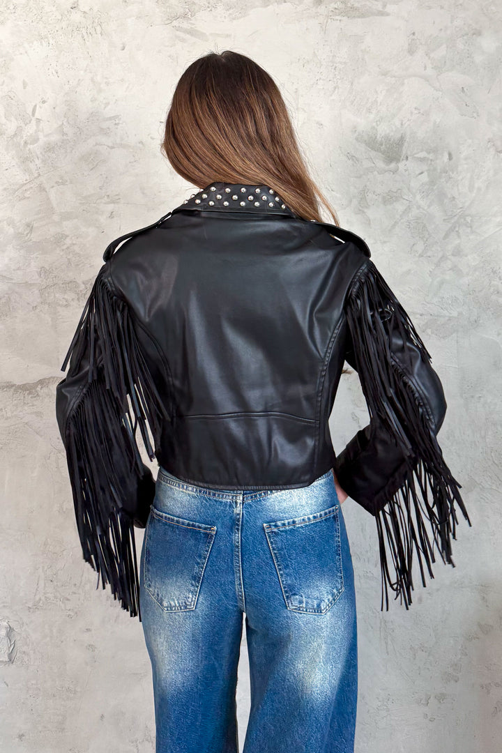 MPL Kadın Yaka Zımbalı Deri Mont 99069 - Reston