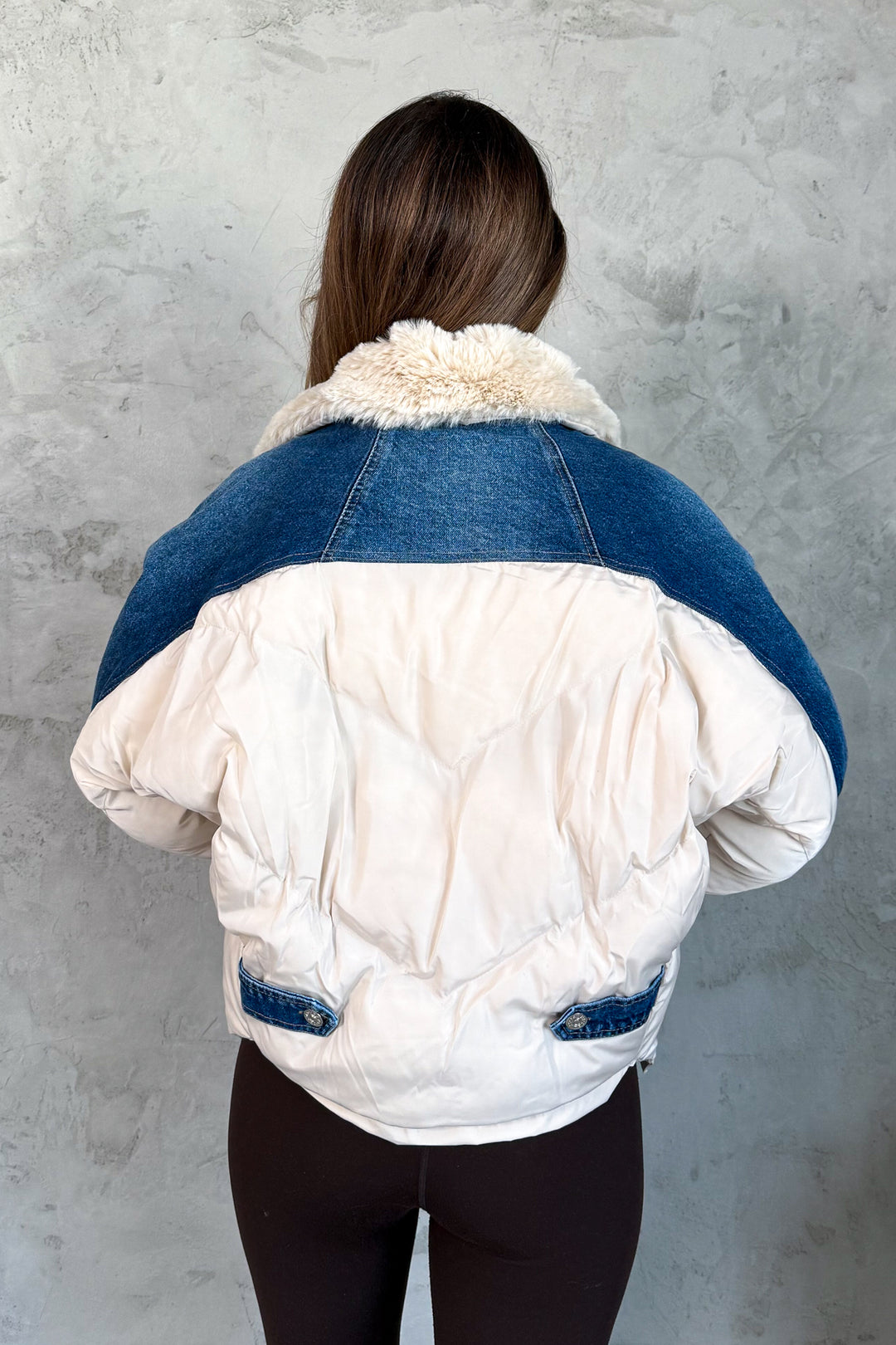 MPL Women's Fur Collar Denim Jacket 99424 - Ealing