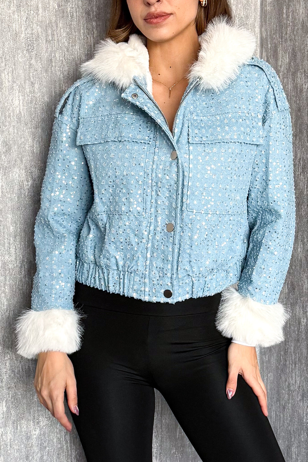 MPL Women's Fur Hooded Coat 99533 - South Jordan