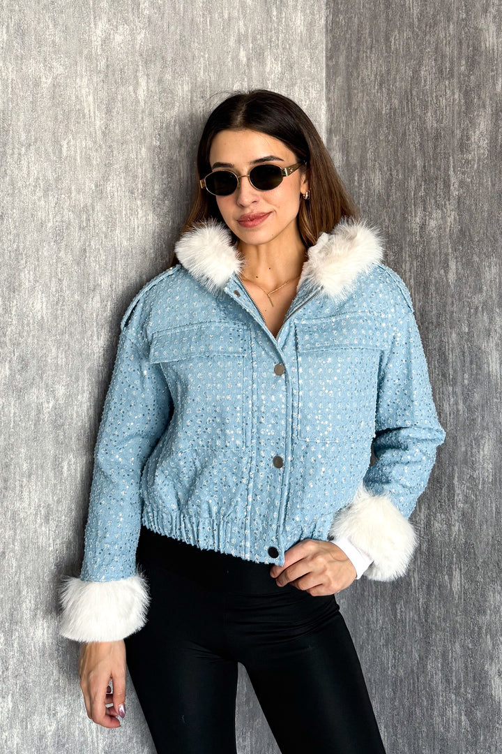 MPL Women's Fur Hooded Coat 99533 - South Jordan