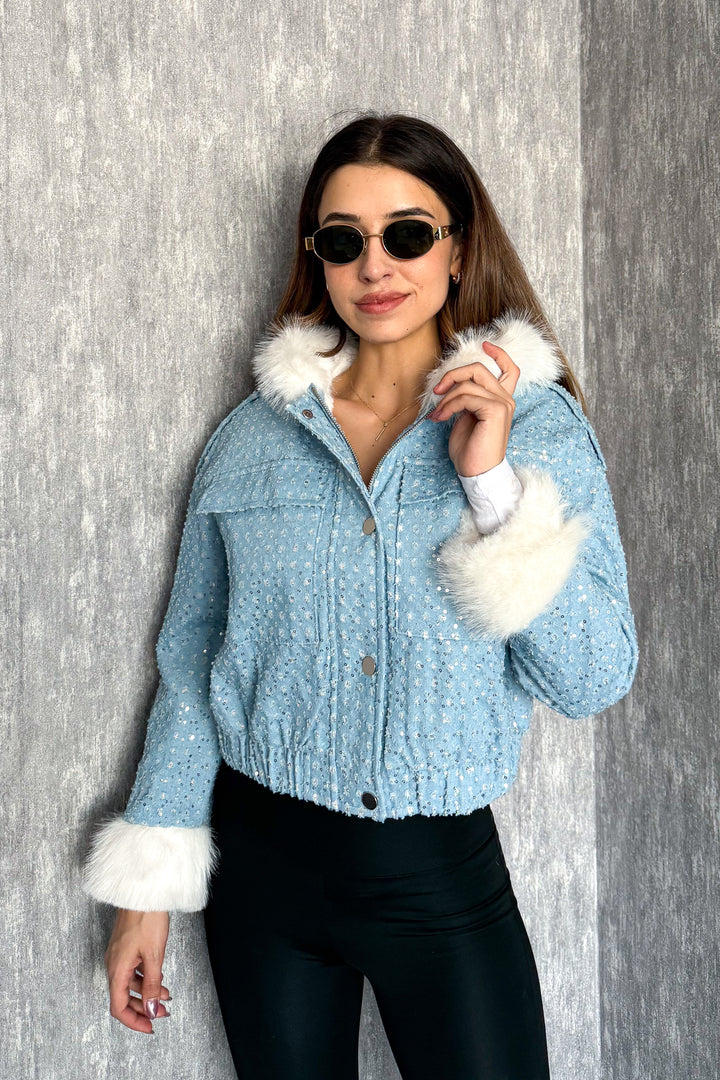 MPL Women's Fur Hooded Coat 99533 - South Jordan