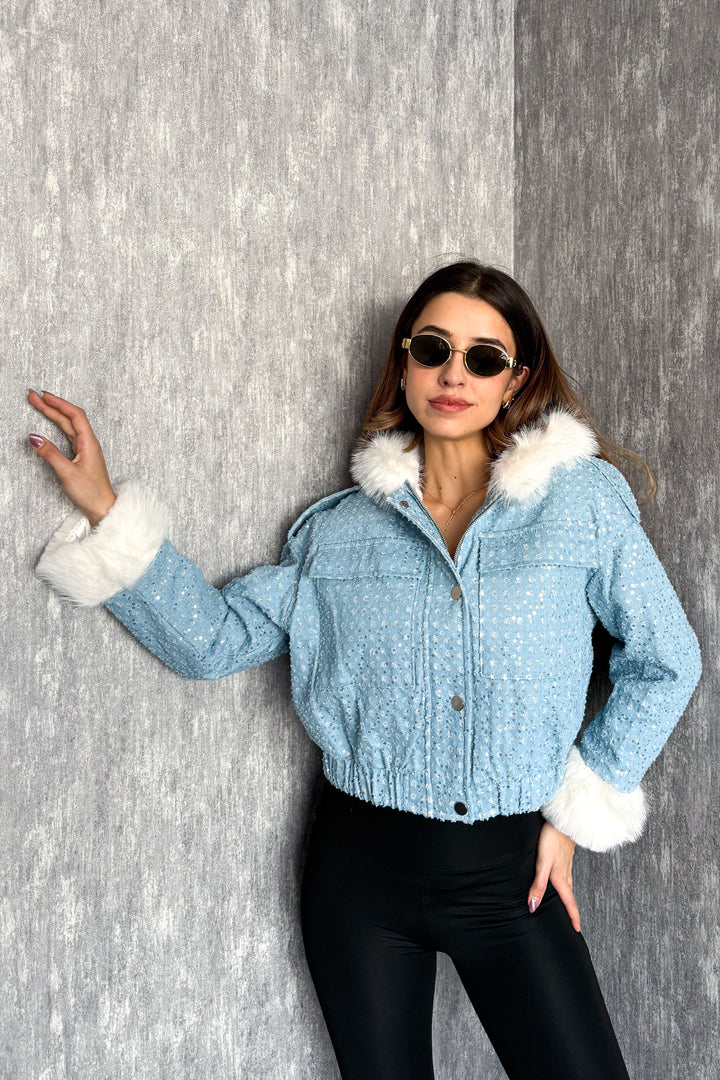 MPL Women's Fur Hooded Coat 99533 - South Jordan