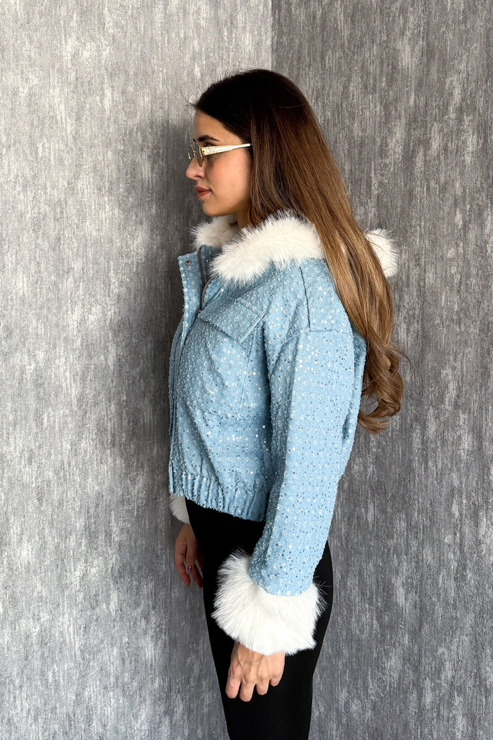 MPL Women's Fur Hooded Coat 99533 - South Jordan