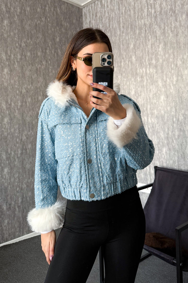 MPL Women's Fur Hooded Coat 99533 - South Jordan