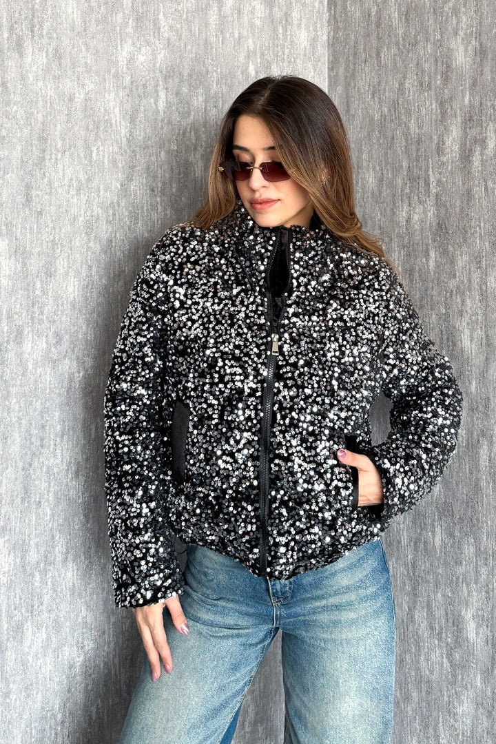 MPL Kadın Pullu Mont 99544 - Greenwood