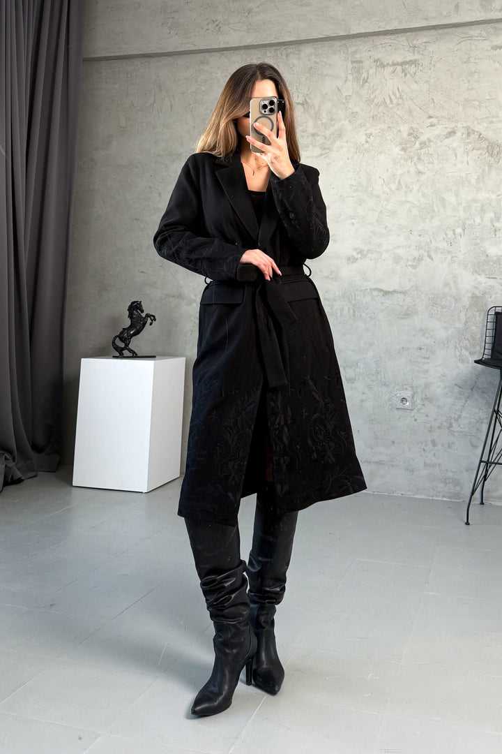 MPL Woman Embroidered Long Coat 99695 - Indianapolis