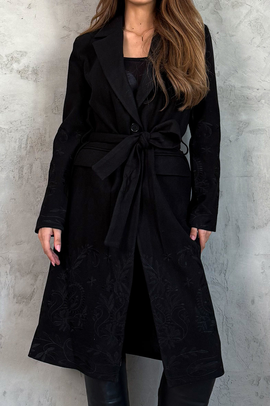 MPL Woman Embroidered Long Coat 99695 - Indianapolis