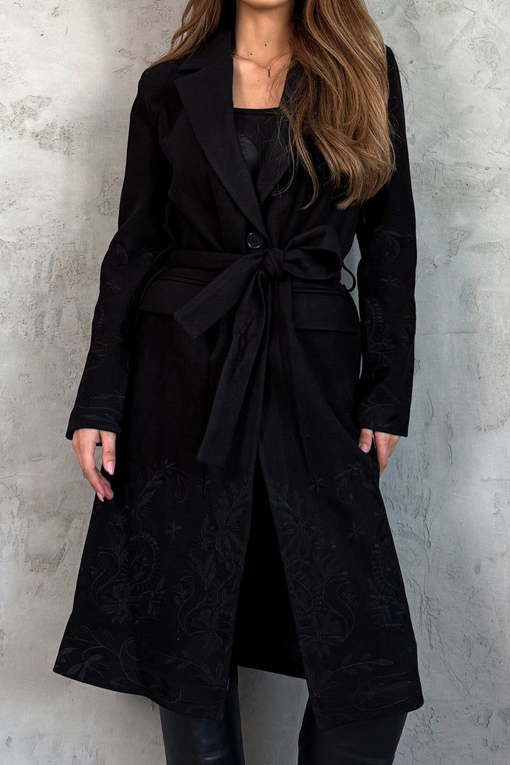 MPL Woman Embroidered Long Coat 99695 - Indianapolis