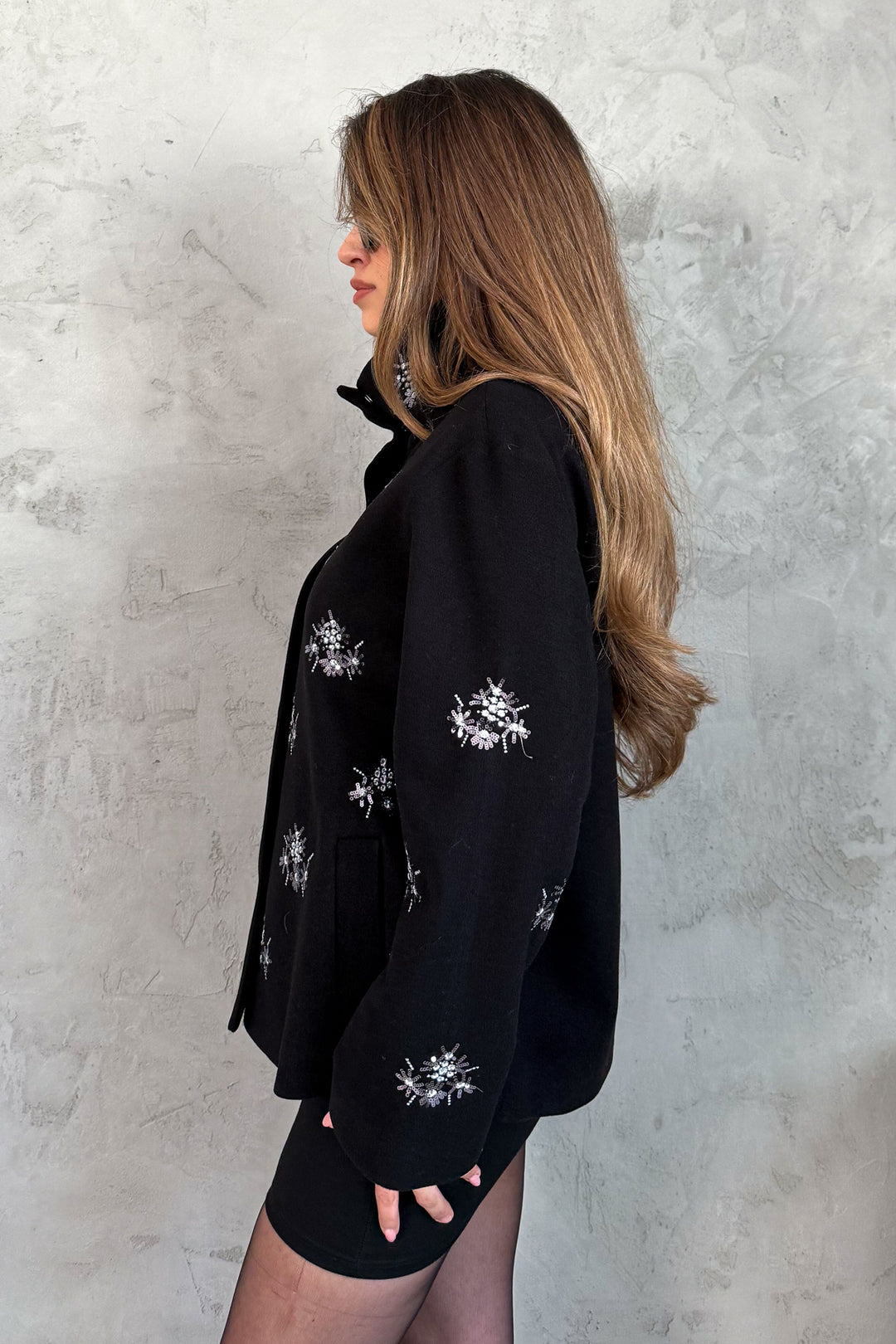 MPL Woman's Coat with Stamp Embroidery 99735 - Beverwijk
