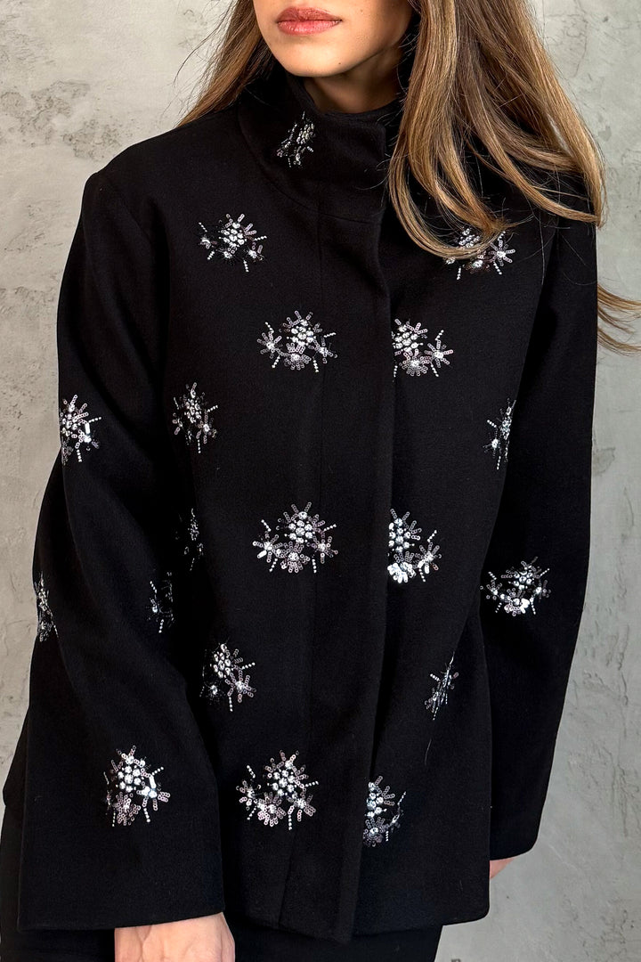 MPL Woman's Coat with Stamp Embroidery 99735 - Beverwijk