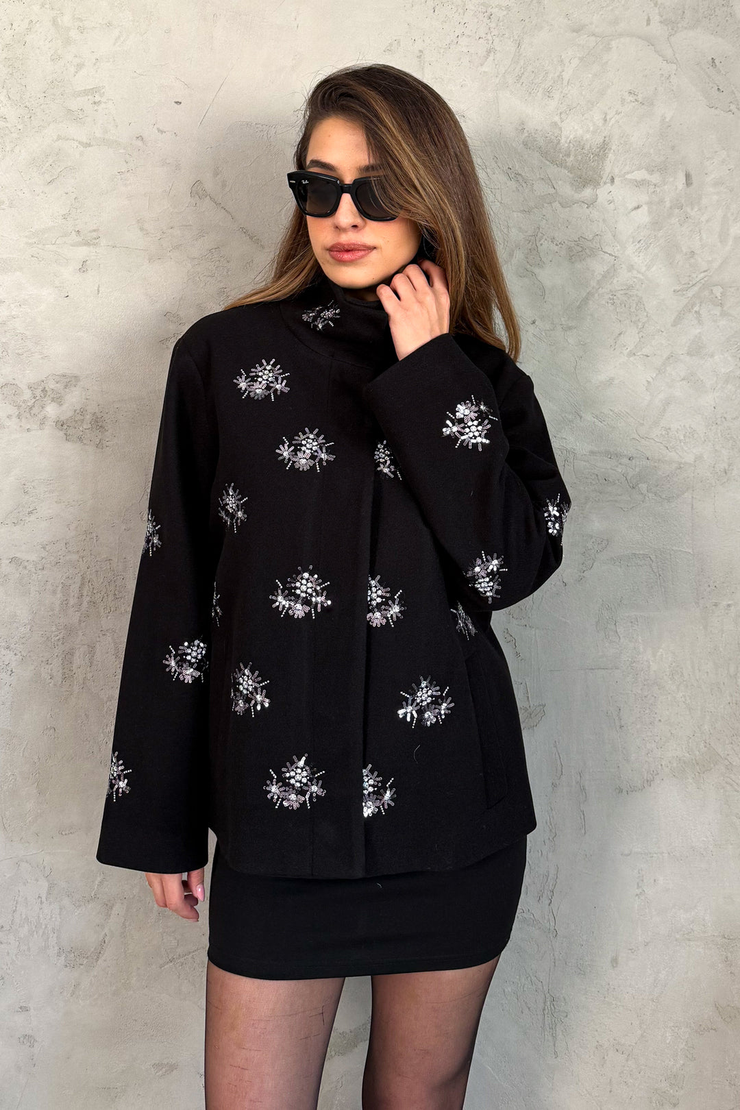 MPL Woman's Coat with Stamp Embroidery 99735 - Beverwijk