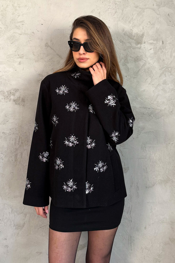 MPL Woman's Coat with Stamp Embroidery 99735 - Beverwijk