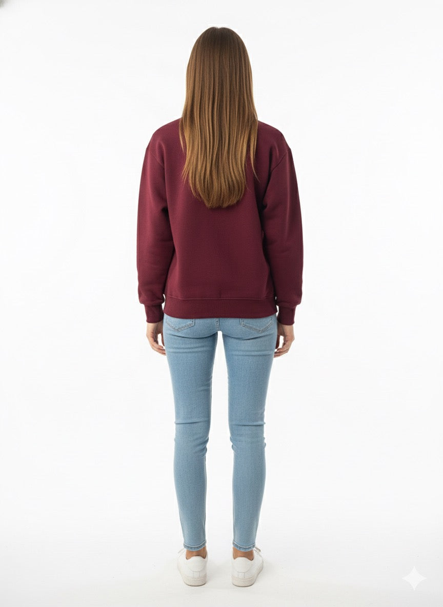 MPL Kadın 3 İp Kalp Baskılı Sweat - Turlock