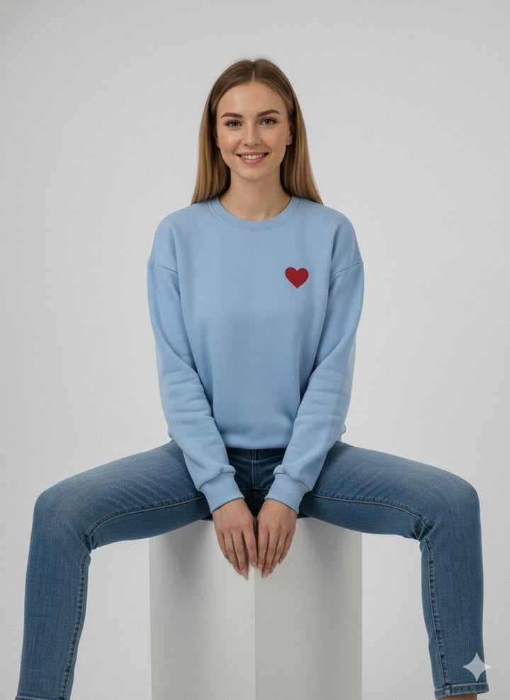 MPL Kadın 3 İp Kalp Baskılı Sweat - Alcalá de Guadaira