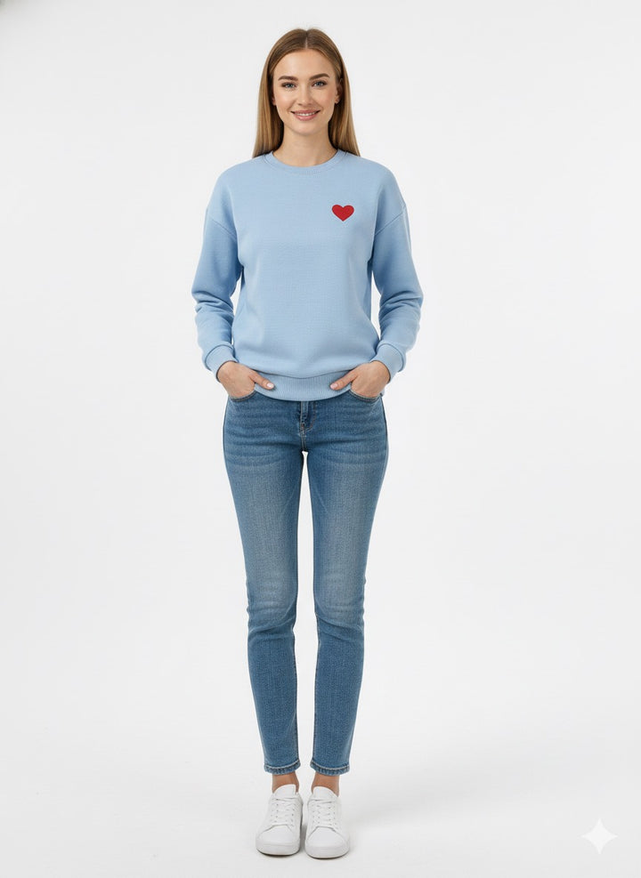 MPL Kadın 3 İp Kalp Baskılı Sweat - Alcalá de Guadaira