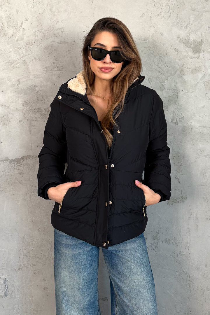 MPL Kadın Kapşonlu Şişme Uzun Mont 5305 - Alphen aan den Rijn