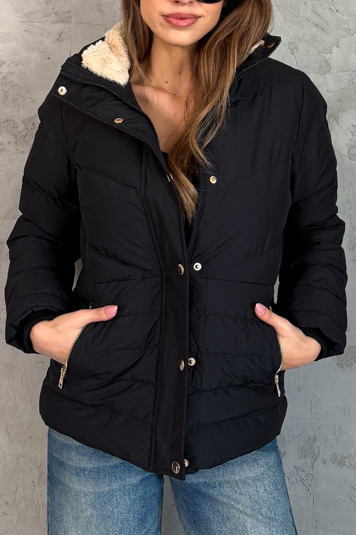 MPL Kadın Kapşonlu Şişme Uzun Mont 5305 - Alphen aan den Rijn