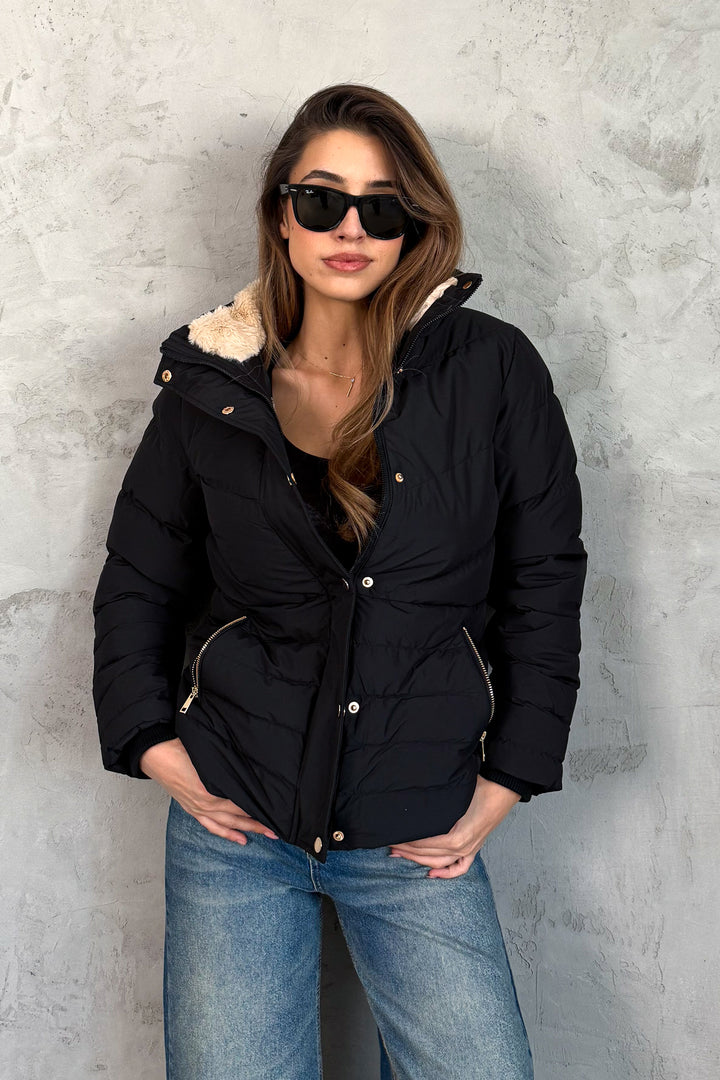 MPL Kadın Kapşonlu Şişme Uzun Mont 5305 - Alphen aan den Rijn