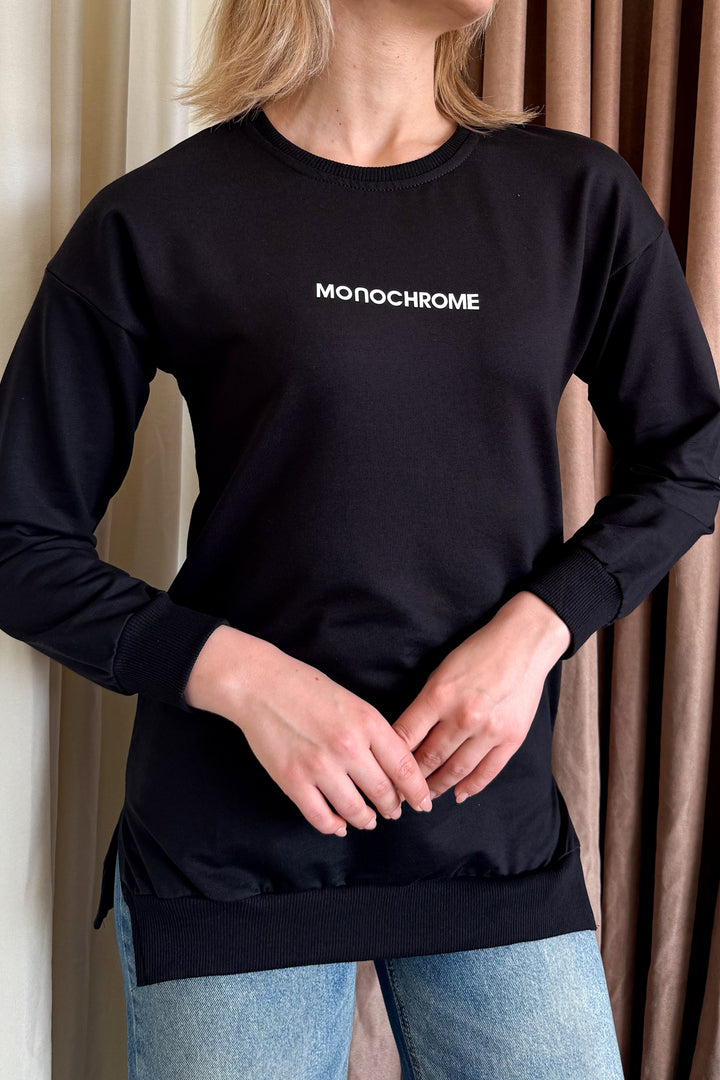 MPL Woman Monochrome Printed 2 String Sweatshirt 5953 - Chaniá
