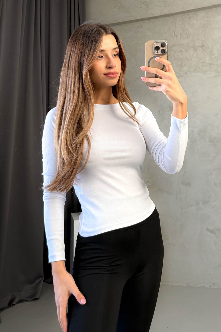 MPL Kadın Kayık Yaka Uzun Kol Body 21897 - Moreno Valley