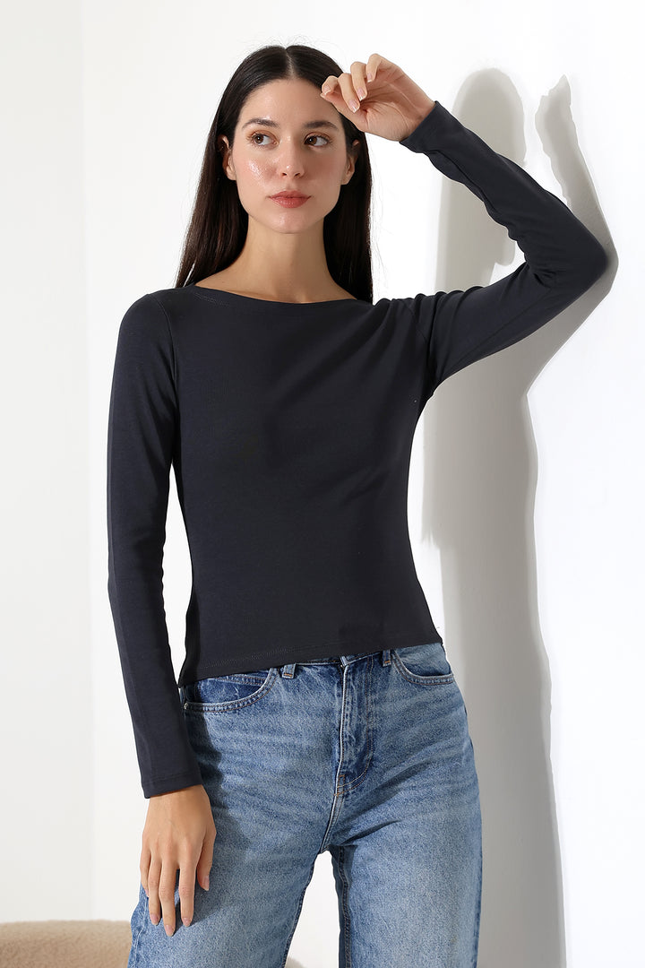 MPL Women's Boat Neck Long Sleeve Bodysuit 21897 - Salisbury