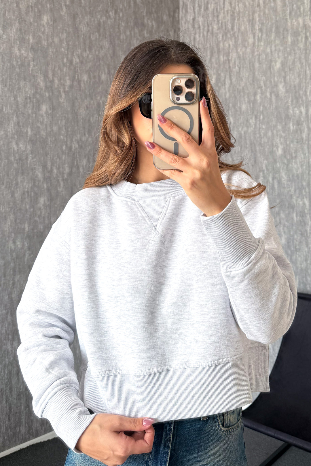 MPL Kadın Bisiklet Yaka Rahat Kalıp 3 İp Sweat 21616 - Zoetermeer